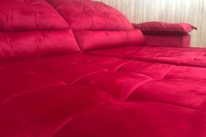 Sofá Retrátil Vermelho 2.30 m de Largura - Modelo Jacar
